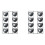 2X 8 Cavity Non-Stick Cake Baking Pan,Non-Stick Cute Bear Muffin DIY Dessert Pastry Baking Decor Tools for Baking Tool 2