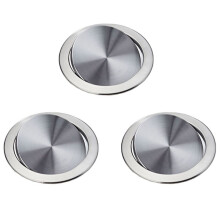 3X Edelstahl Müll Klappen Deckel Mülleimer Abdeckspülung Eingebauter Balance Schaukel Klappen Müll Deckel für Die Küchenarbeitsplatte C.