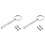 2X Open Security Oval  Bit Key Opening Service Repair Security Tools Coffee Machines Screws 1