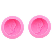 2X Molde de Silicona para Velas con Cara de y , Jabón Hecho A Mano, Joyería, Molde para Velas Artesanales, Suministros para Fabricación de