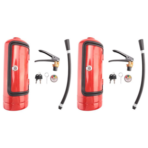 2X Fire Extinguisher  Bar Novelty Wine Storage Box  Fire Extinguisher Shape Wine Storage System