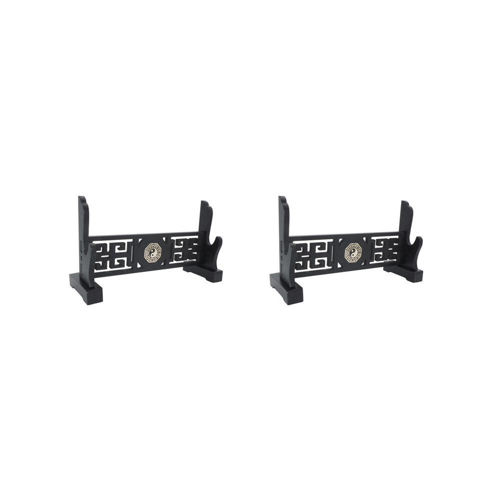 2X Sword Stand Weapon Display Stand Katana Genji Samurai Sword Blade Templar Medieval Sword Stand Tai Bagua-A 6031250308244