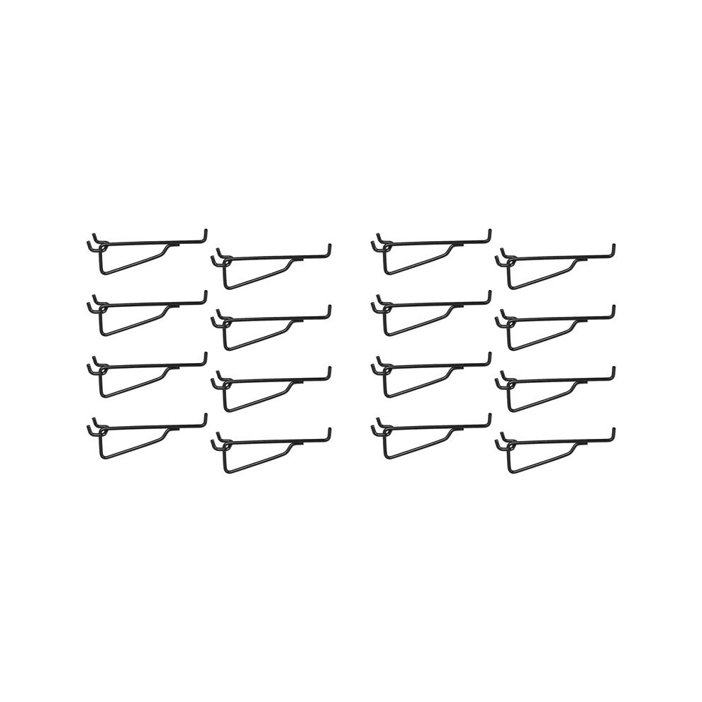 Peg Board Shelf Hooks, 16Pack 6In Metal Utility Hook Set, Peg Board Organizer For Garage Workbench Art Room Office 4711551481915