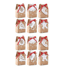 48Pack Christams Goodies Bag Christmas Candy Gifts Sacchetti con Etichette per Forniture per Feste Natalizie Holiday