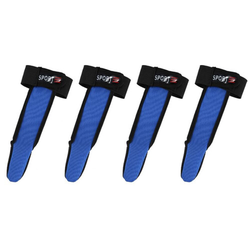 4X Gjuthandske Finger Stall Protector Havfluga Karpfiske Blå