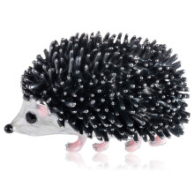 Cute Silver Color Hedgehog Brooches Kawaii Alloy Hedgehog Animal Suits Sweater Dress Hat Brooch Pins Scarf Buckle