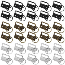 Sleutelhanger Hardware, 30 Stuks Polsband Hardware, Lanyard Blanks, Klem Sluiting Hanger voor Tas Polsbandjes en Handwerk