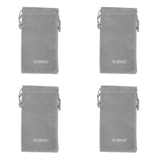 4X Orico Waterproof 180X100Mm Mobile Phone Hdd Gray Bag Storage for Usb Charger Usb Cable Power Bank Phone Box Case