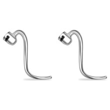 2X Dough Hook for 5QT Lift and 6QT Stand Mixer, Mixer Dough Attachment, Dishwasher Safe