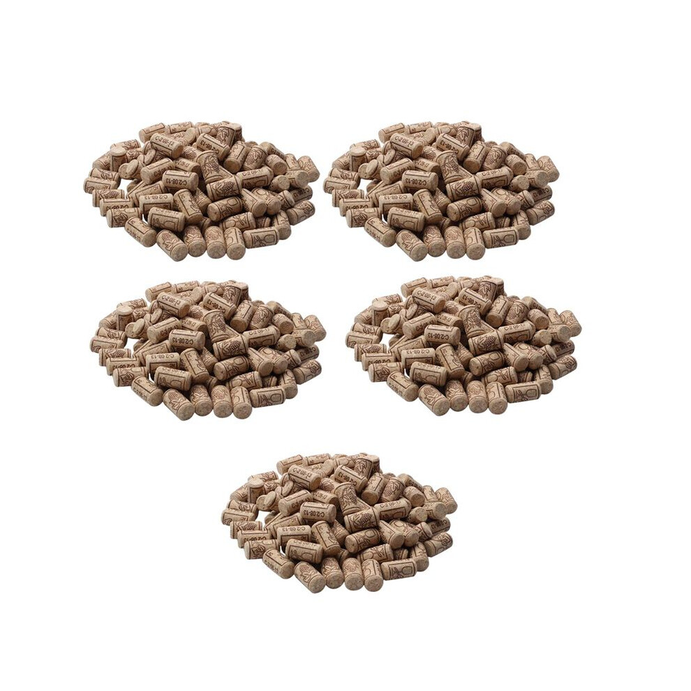 Semoic 250 Pcs Wine Cork Sealing Wine Cork Wine Bottle Stopper Bar Tool Bottle Closure Wooden Sealing Cover
