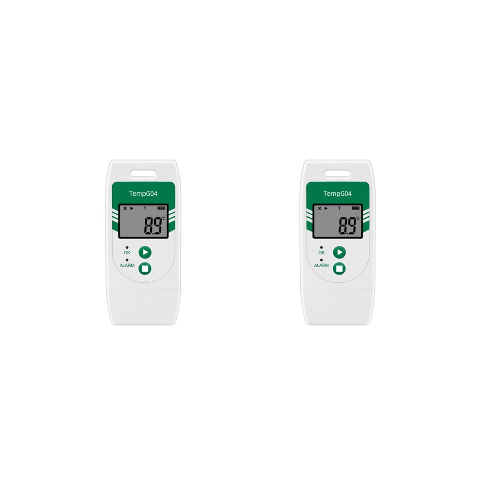 2X TempG04 USB Temperature Data Logger Export to CVS&PDF 32000 Points Capacity
