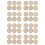 48 Beautiful Gold Colored Dining Table Coasters with Flowers 1