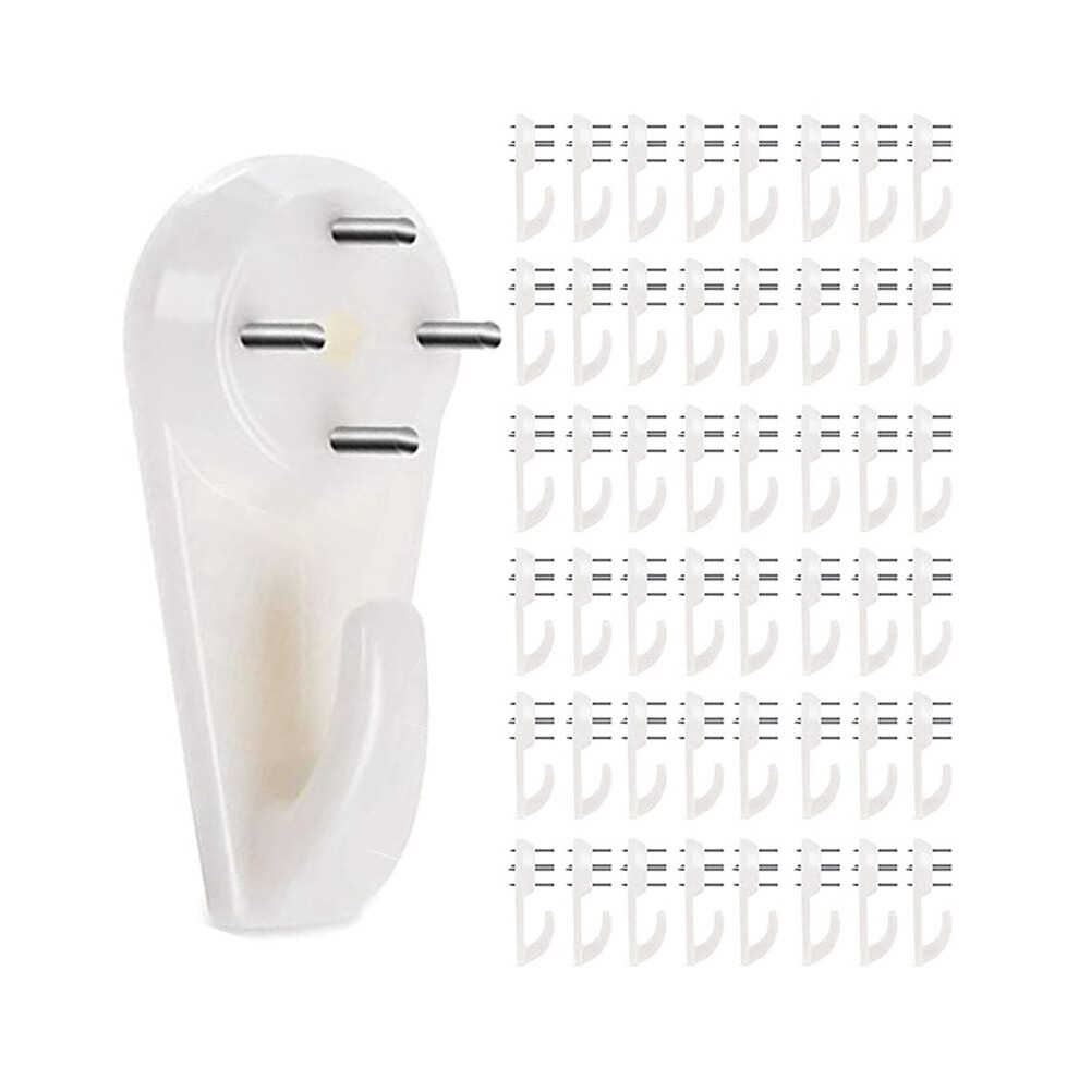 Stucco/Concrete Wall Hooks, No Damage Hook Hanging Kit, No Drilling Required, Set Of 80 6033141672953