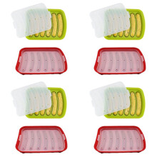 8X Wurstform, Silikon, DIY-Schinken-Hotdog-Form, Küchenhaushalt, Backwerkzeugform