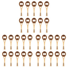 30x Bottle Opener Racket Shaped Manual Can Opener Beer Cap Opener for Family Bar Hotel Gift Father'S Day Copper Color