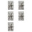 5X Automatic Door Closer Hinges for Cabinet Wardrobe Multi-Function Detachable Spring Hinges Silver 1
