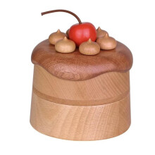 Cake Design Jewelry Box - Perfect for Storing Earrings, Rings, and Necklaces, Solid and Decorative