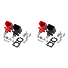 2X Terminal de Alimentación de Batería de Cobre de 200 A, Inversor de Almacenamiento de Energía, Conector de Batería de Litio para RV, Bloque de