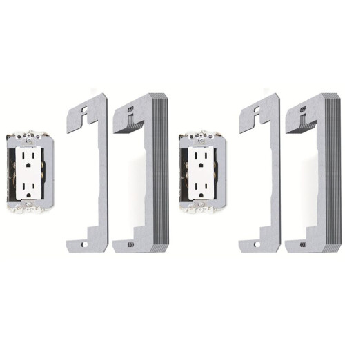 20-Pack Outlet Adjustment Plate Spacers - Durable, Self-Leveling Electrical Socket Extenders for Uneven Surfaces