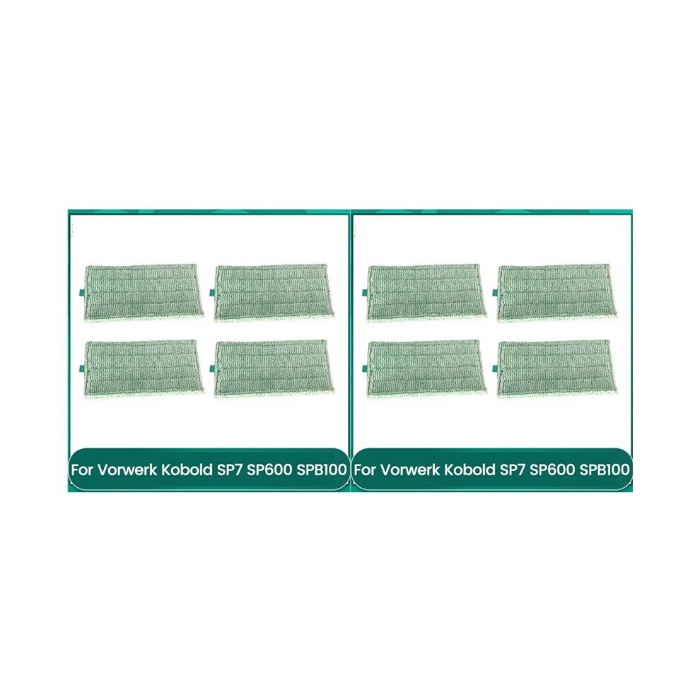8Pcs Mop Cloth For Kobold Sp7 Sp600 Spb100 Vacuum Cleaner Replace Microfiber Cleaning Cloths Reusable Washable 6033419912590