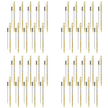 40 St Pennsatser för Träsvarvning 7 mm Slimline Pen Twist Kit med Refill Svarv Svarvtillbehör Guld