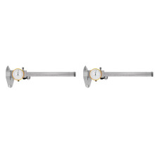 2pcs 0.02mm High Precision Double Way Shock Proof Dial Calipers 150Height Diameter Measurement Vernier Calipers