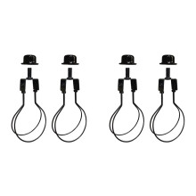 Lamp Shade Harp Holder Adapter,Includes Finial and Lampshades Levellers to Keep Lamp Shade Hardware in Place 4 Pack