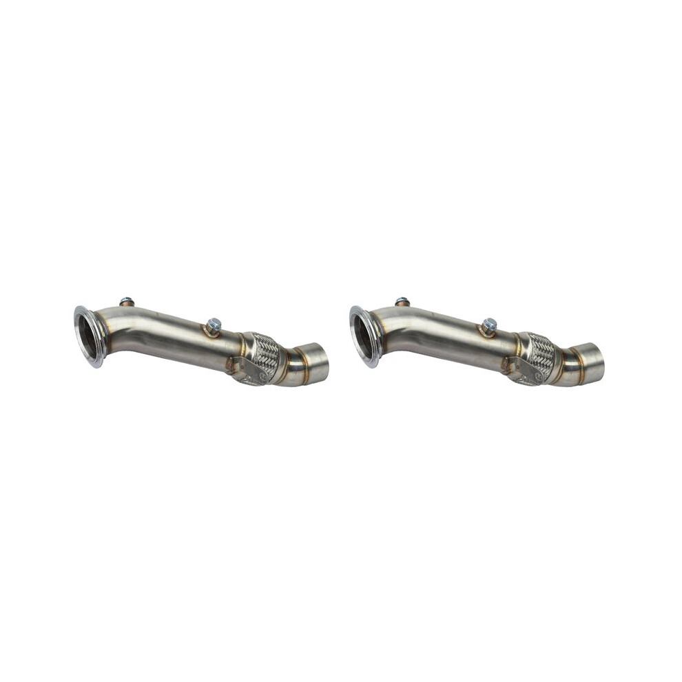 2X Car Exhaust Pipe Downpipe For N55 535I F10 640I 740Li 2010-2015 Turbo Exhaust Down Pipe 6031927100768