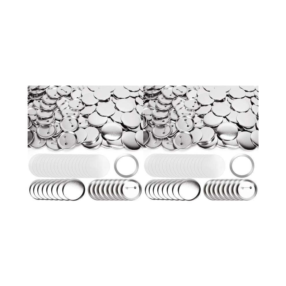 160 Sets 58Mm/2.25Inch Metal Button Parts Supplies For Button Machine Round Pin Maker, Badge Blank Button Pins Bulk 6033107981785