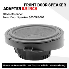 6X Front Door Speaker Adapter 6.5 Inch for Forester Impreza Outback WRX/STI Audio Speaker Spacer Ring Bracket