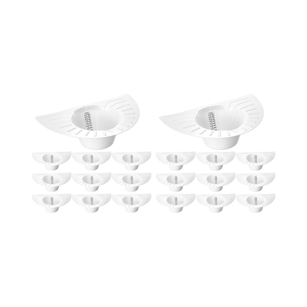 20Pcs Urine Collection Hat For Toilet Stool Sample Collection Kit Toilet Hats,Pee Catcher Urine Collector, 30Oz/900Cc White