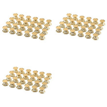 72 STKS DIY Crystal Epoxyhars Lade Knop Base, Lade Handvat Accessoires, DIY Hars Handvat Legering Base in Bulk (Gouden)