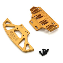 Convient pour 1/28 284010 284131 K989 K969 RC Car Metal Upgrade Pare-Chocs Avant et ArrièRe Doré