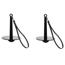 2CPS Portable Wrist Yarn Holder for Knitting Crochet Frame Prevent Yarn Tangling Presents for Lovers Black