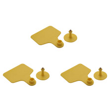 300 Pièces Séries Vache Bovins TPU Oreille Tag Signes Sans Mots Oreilles Étiquettes Dactylographie Tête de Cuivre Boucles D'Oreilles Ferme Animal