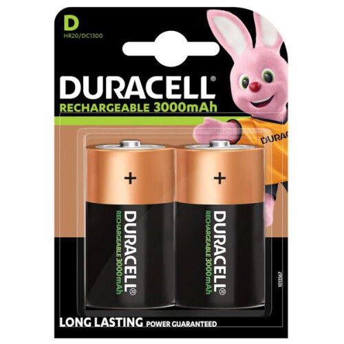 Duracell Duracell Rechargeable D Size 2 Pack