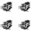 4X Strumento Connettore Parrucca per Capelli 6D 40 / Parrucca Batch per Macchina per Estensione Capelli 6D 1