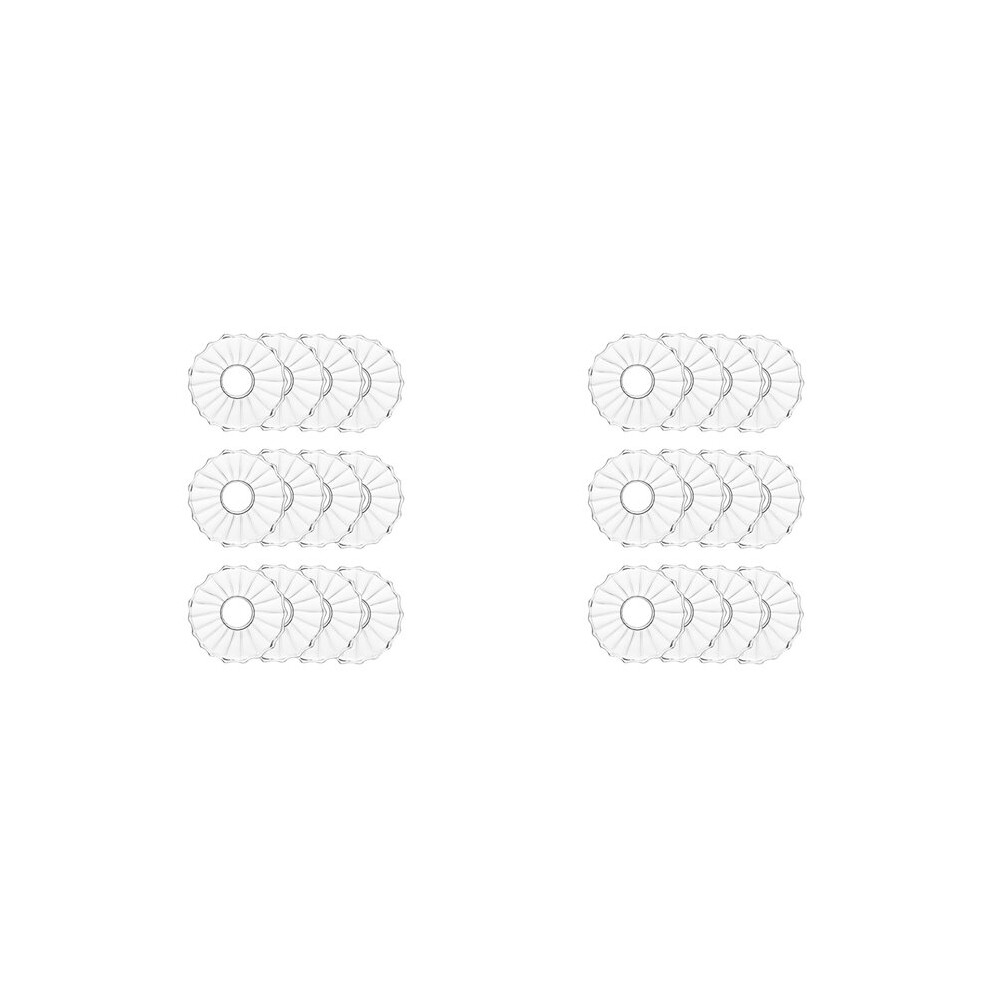 Glass Bobeches For Candlestick Holders,24 Pcs Ribbed Candle Drip Protectors Candle Rings For Tapers, Candle Drip Catcher 4712837693701