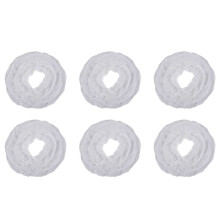 6X White Children Petticoat A- 3 Hoops One Layer Kids Crinoline Lace Trim Flower Girl Dress Underskirt Elastic Waist