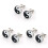 3 PAIR Round Pin Symbol Yin and Yang 10mm Earrings 1