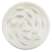 Pet Slow Feed Dish for Cats and Small Dogs,Fish Pool Design, Fun Interactive Bloat Stop Puzzle Feeder Bowl Easy to Clean