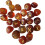 25pcs Natural Amethyst Rune Stone Irregular Divination Agate Rune Gift Decoration Red 2