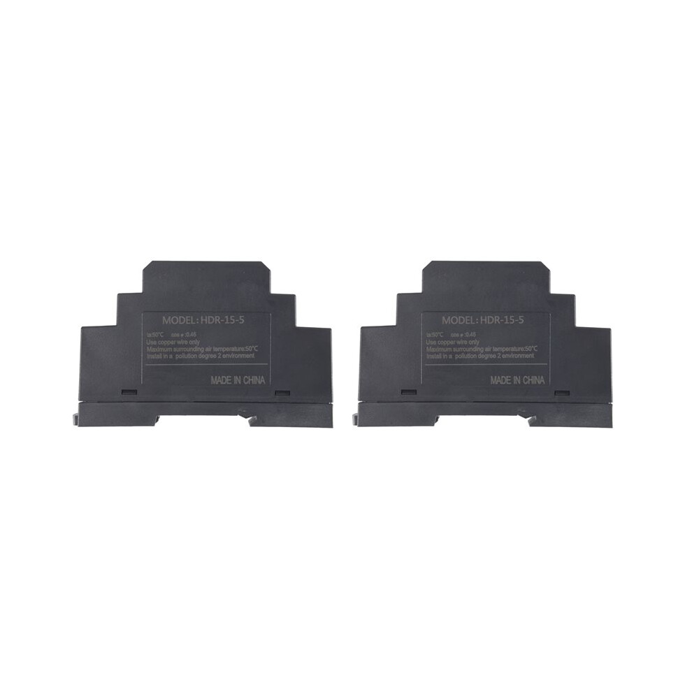 2X Din Rail Power Supply 5V 3A 15W, Input 100-240V Ac 50/60Hz Din Rail Transformer For Home Or Industrial Automation 6033646955391