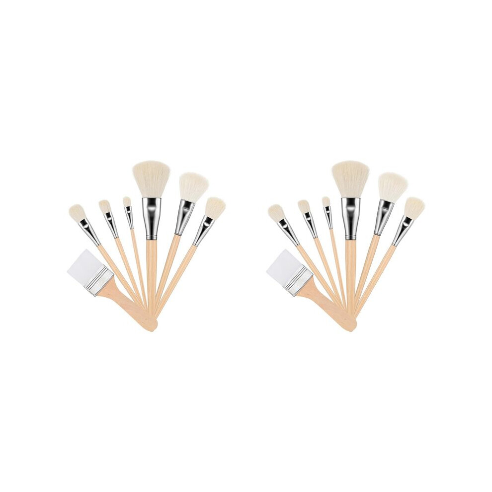 14 Pcs Mop Brush For Acrylic Painting Gilding Brush Versatile Mop Brushes Assorted Size Paint Brushes Set Paint Brush 6032267985381