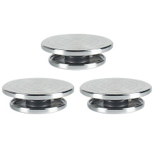 3X Heavy Duty Sculpting Wheel Turntable Pottery Stand Revolving DIY Tool Art Crafts Platform for Model Building - 15cm