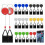24Pcs 6 Colors Plastic Retractable Keychain Easy Release Buckle Lighter Holder Stretchable Lighter Case with Belt Clip 2