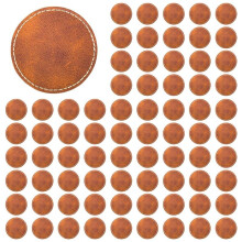 120 Pcs Blank Leatherette Hat Patches and Adhesive Artificial Leather Rectangular Patches Artificial Leather Patches