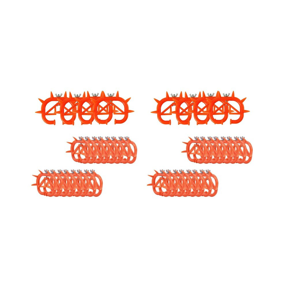 40Pc Cow Nose Ring Farm Livestock Animal Weaner Red Plastic Weaning Tool For Calf Cattle Prevent Sucking 4712629737088