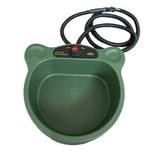 Heated Water Bowl for Dogs, Non-Freezing Outdoor Heated Dog Bowl, Winter Heated Pet Bowl for Cats, Chickens EU Plug