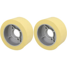 2X Rubber Presses Roller Woodworking Milling Machine Drive Wheel Universal Power Feeder Wheel Power-Stock Feeder Wheel